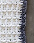 The Waffle Blanket Faux Fur Trim Luxe