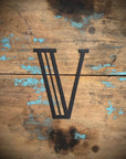 Black 5" or 12" Art Deco Metal Lettering A-Z 0-9