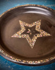 Antique 19th.C Papier-Mâché Lacquered Chinese Tray Plate Bowl Mother Of Pearl B