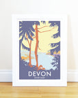 River Dart Trees Vintage Travel Poster Print