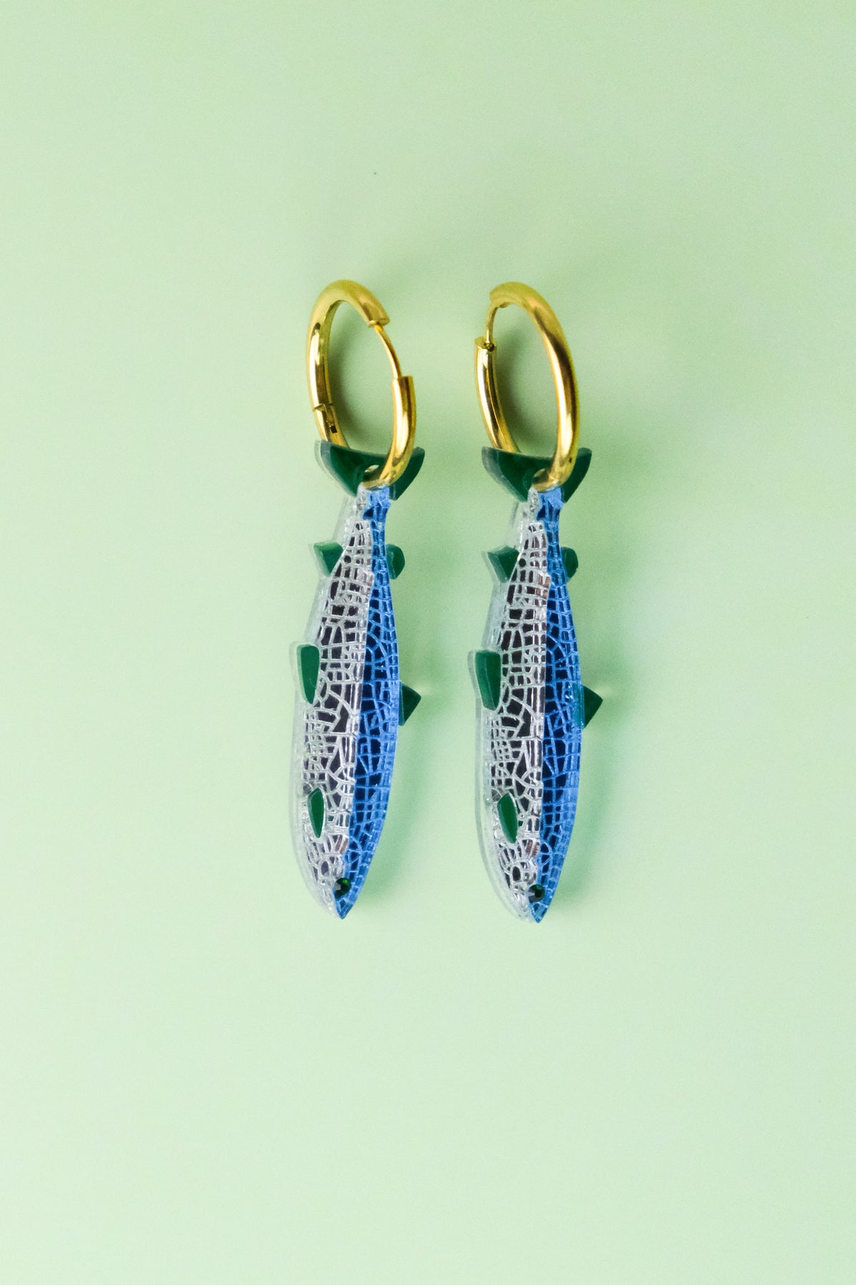 Belfast Big Fish Hoop Earrings