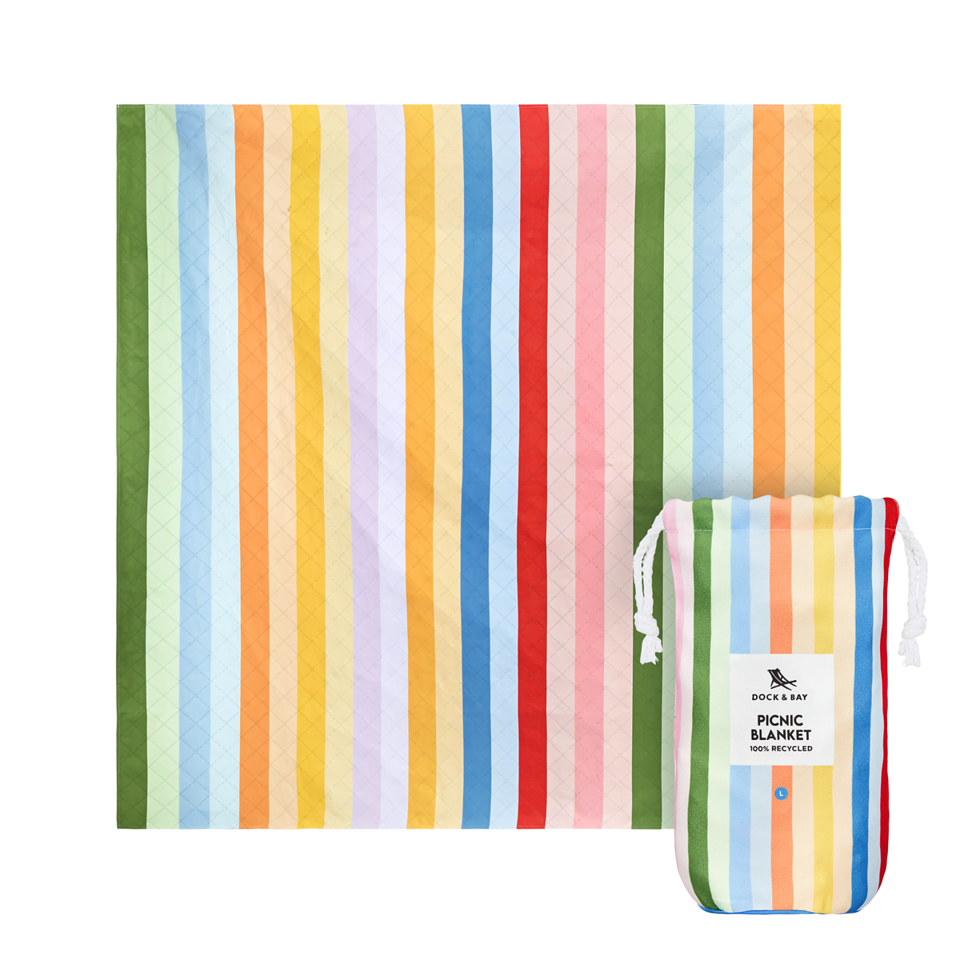 Candy Stripes Picnic Blanket