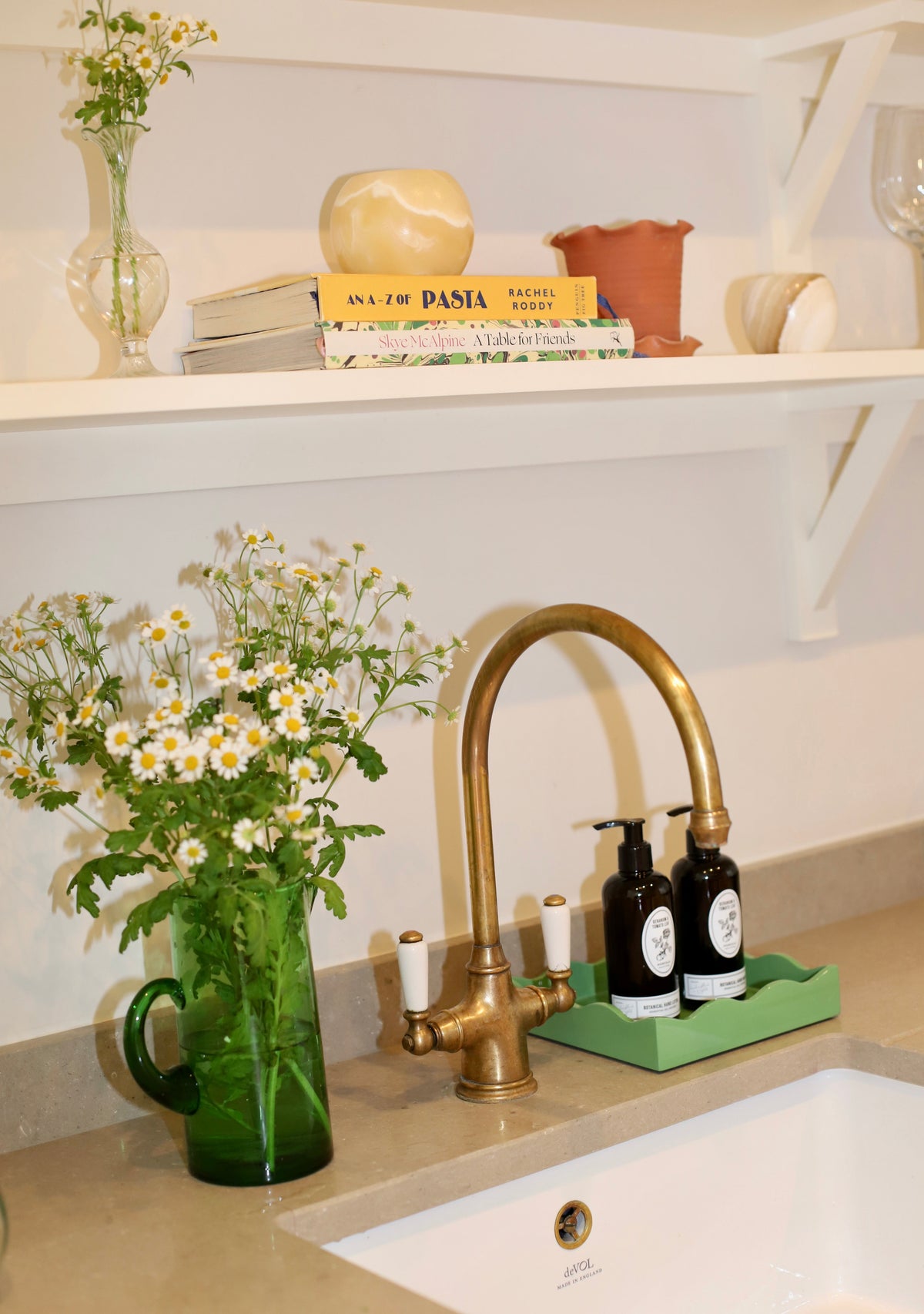 Square Allegra Tray in Green