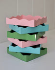 Square Allegra Tray in Pink