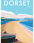 Dorset Seaside Poster Print