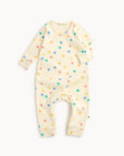 Organic Cotton Rainbow Baby Playsuit & Muslin Swaddle Blanket Gift Box