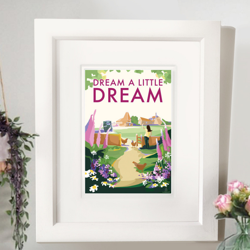 Dream a Little Dream Vintage Seaside Print