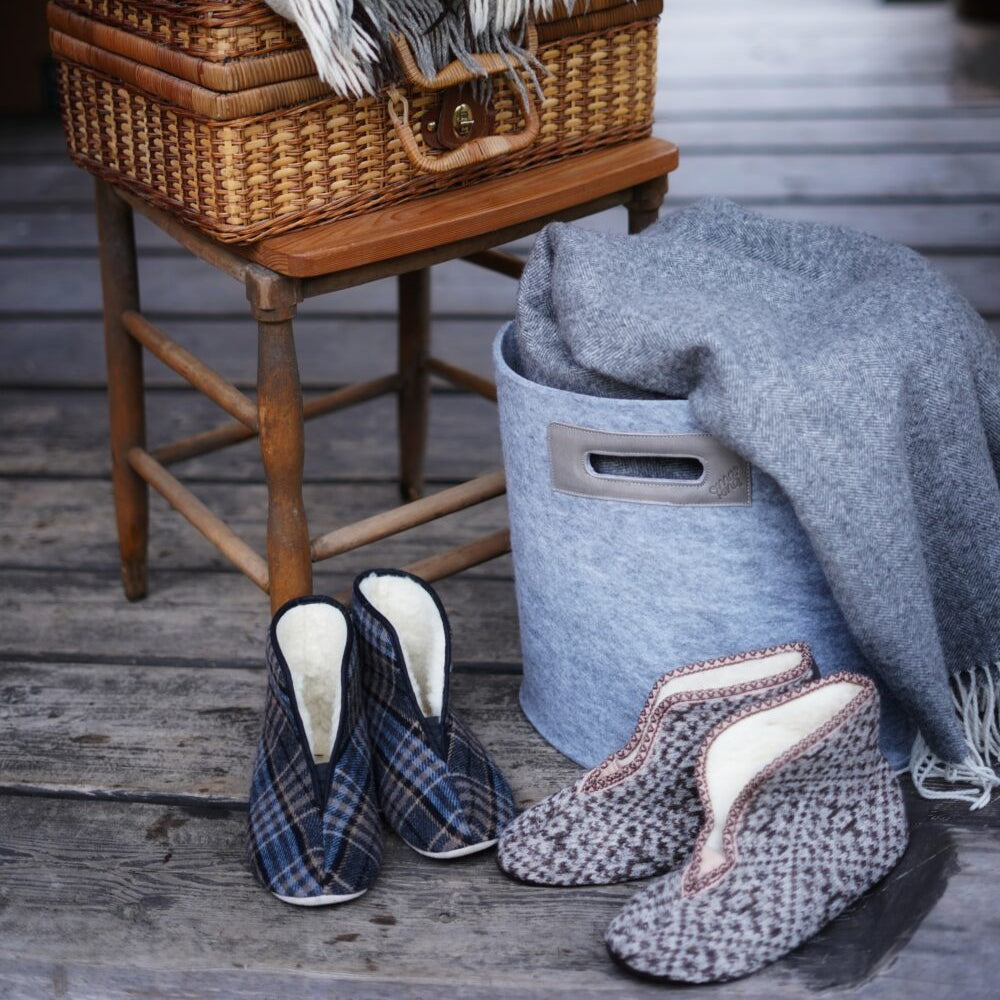 Lambswool slippers Trolla - Beige