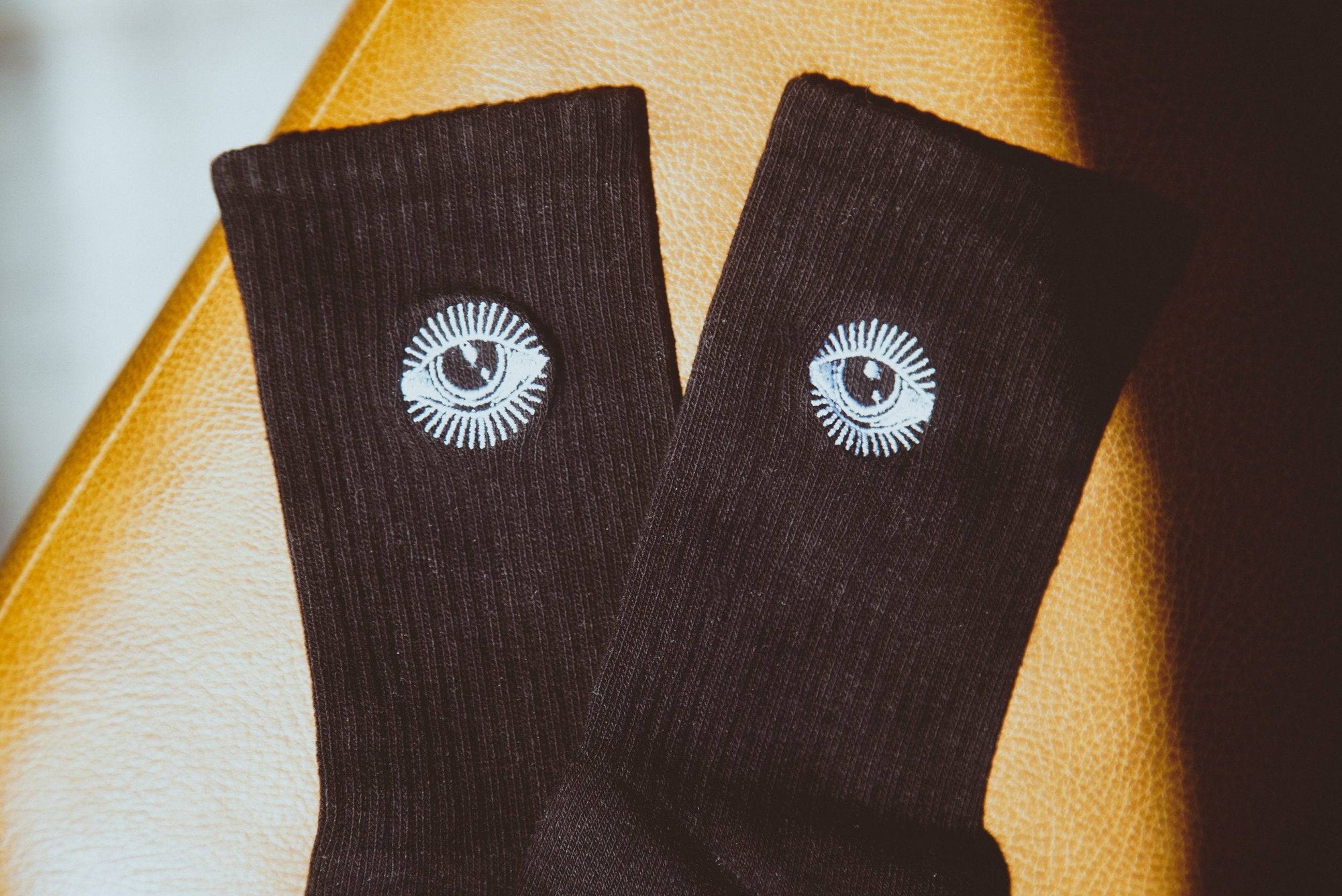 Star Gazer Embroidered Socks