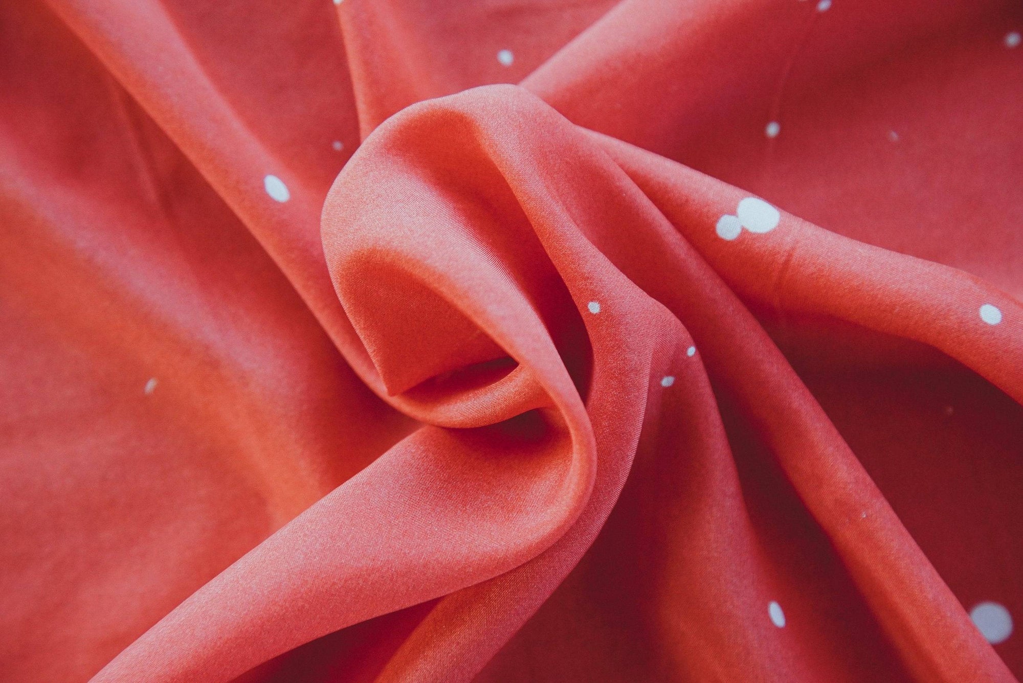 Red Stardust Silk Scarf