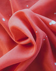 Red Stardust Silk Scarf