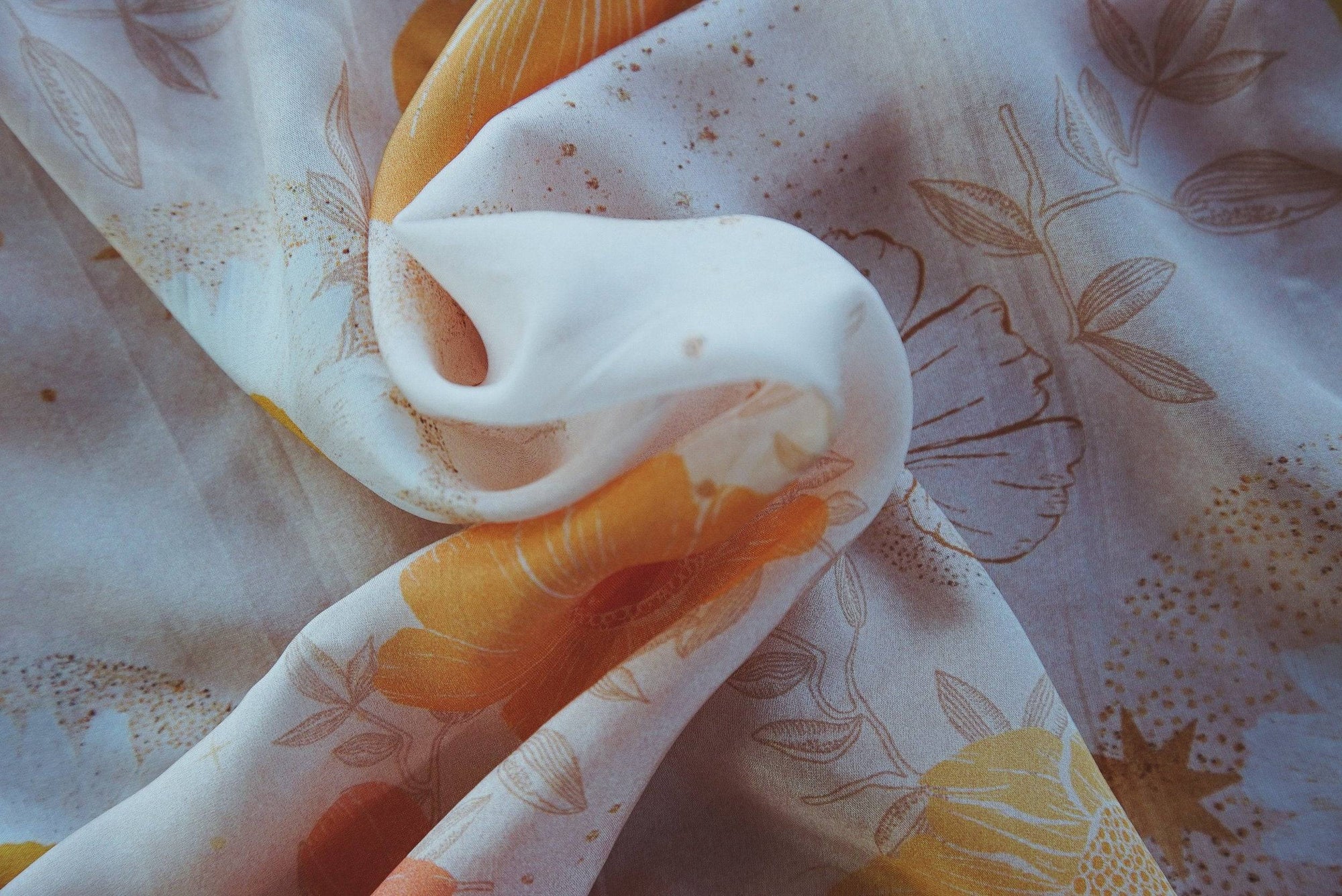 Flower Constellation Silk Scarf