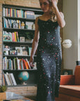 Andromeda Silk Dress in Galaxy