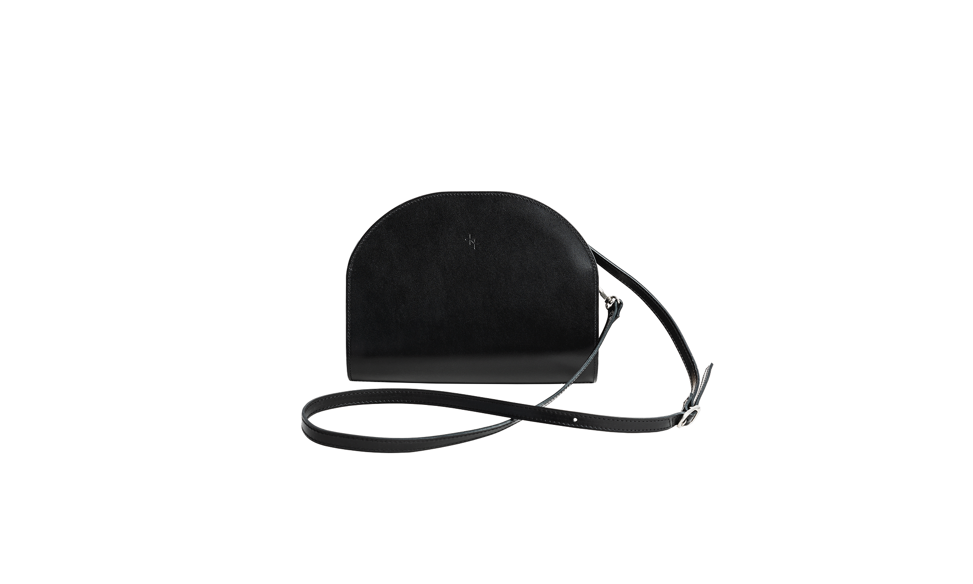 Crescent-Shaped Leather Half Moon Bag – Sleek & Versatile by Craftory at brixbailey.com