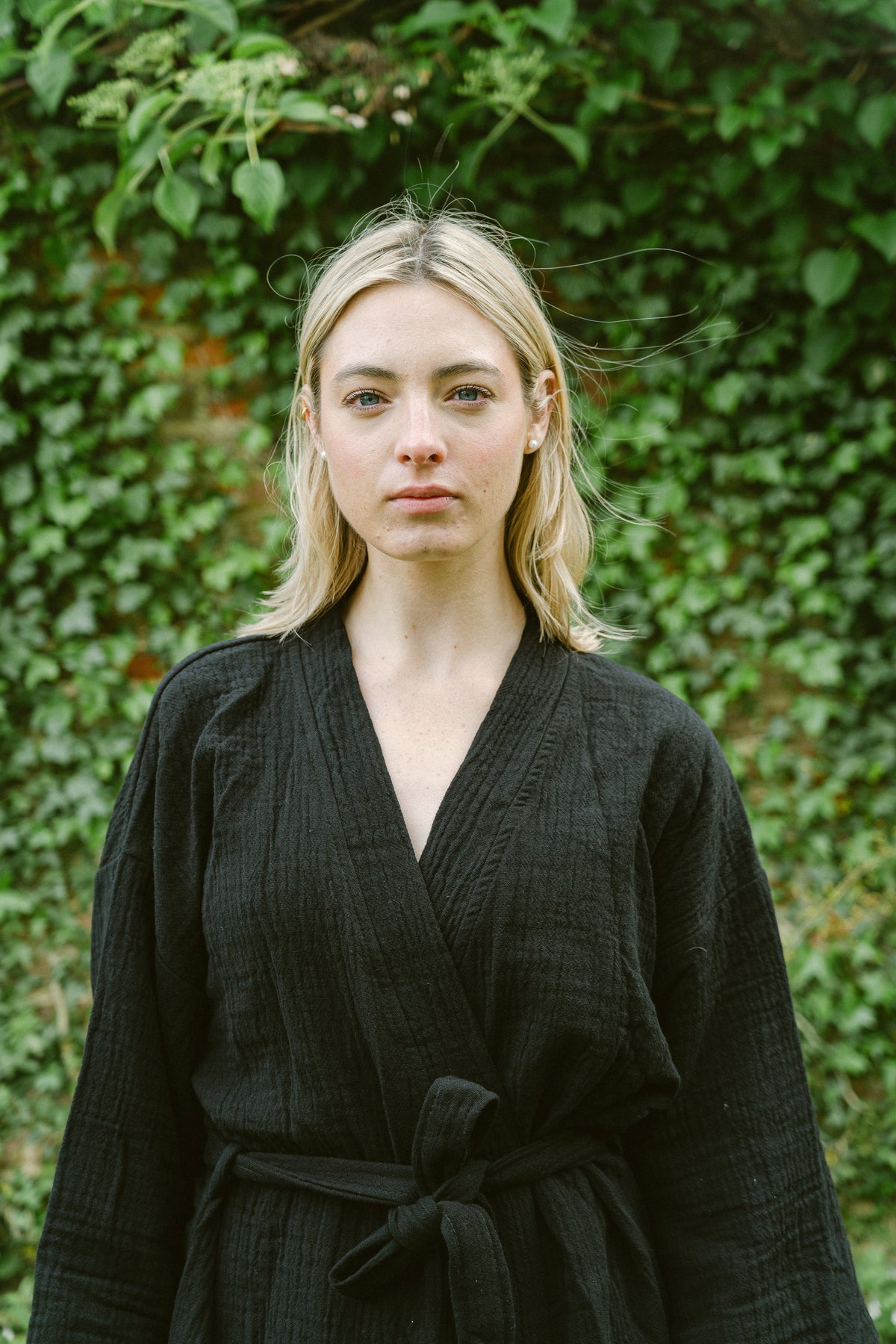 The Midnight Cloud Organic Cotton Robe: Long