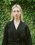 The Midnight Cloud Organic Cotton Robe: Long