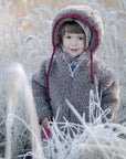 Baby/Kid Jacket in Teddy Wool - Melange Brown