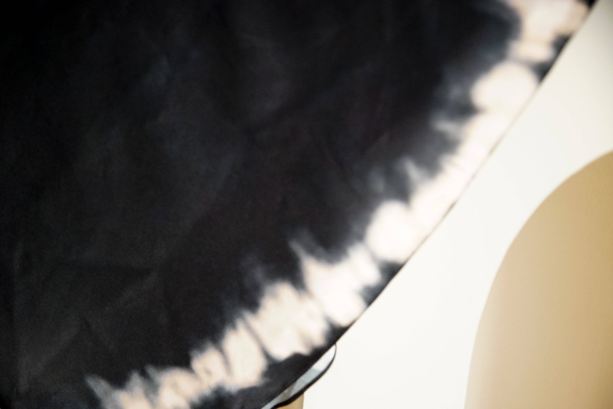 Andromeda Silk Dress in Black Shibori