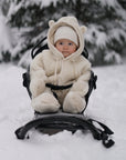 Baby/Kid Virgin Wool Overall - White