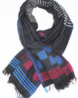 Hand woven cotton scarves-3