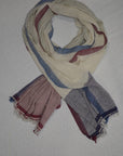 Hand woven cotton scarves-1