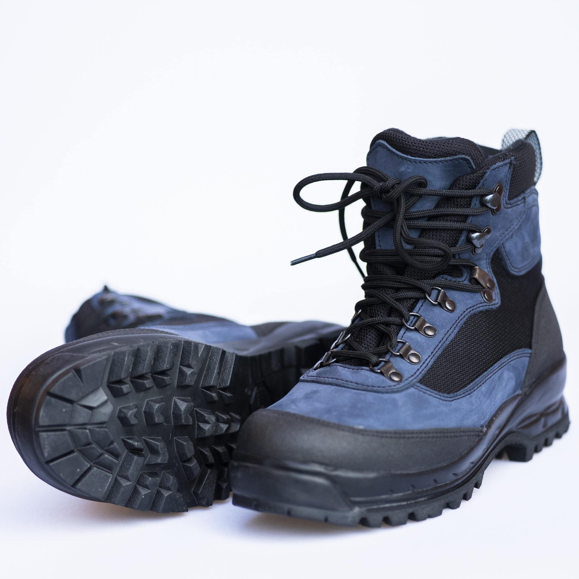 Samelin 550 Navy Hiking Boots – Durable &amp; Waterproof by Samelin at www.brixbailey.com