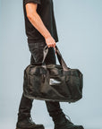 Black Travel Bag With Cordura Fabric