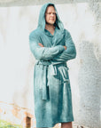 Unisex Hooded Bamboo Terry Bathrobe