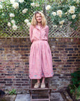 alma skirt | blush jamdani