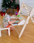 Versatile Montessori Climbing Set with Folding Table and Chair-0