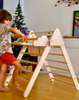 Versatile Montessori Climbing Set with Folding Table and Chair-2