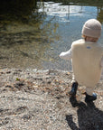 Baby/Kid Virgin Wool Vest - White/Blue