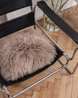 Square Natural Sheepskin Pillow - Greige
