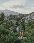 Waterproof Coat with Wool - Khaki