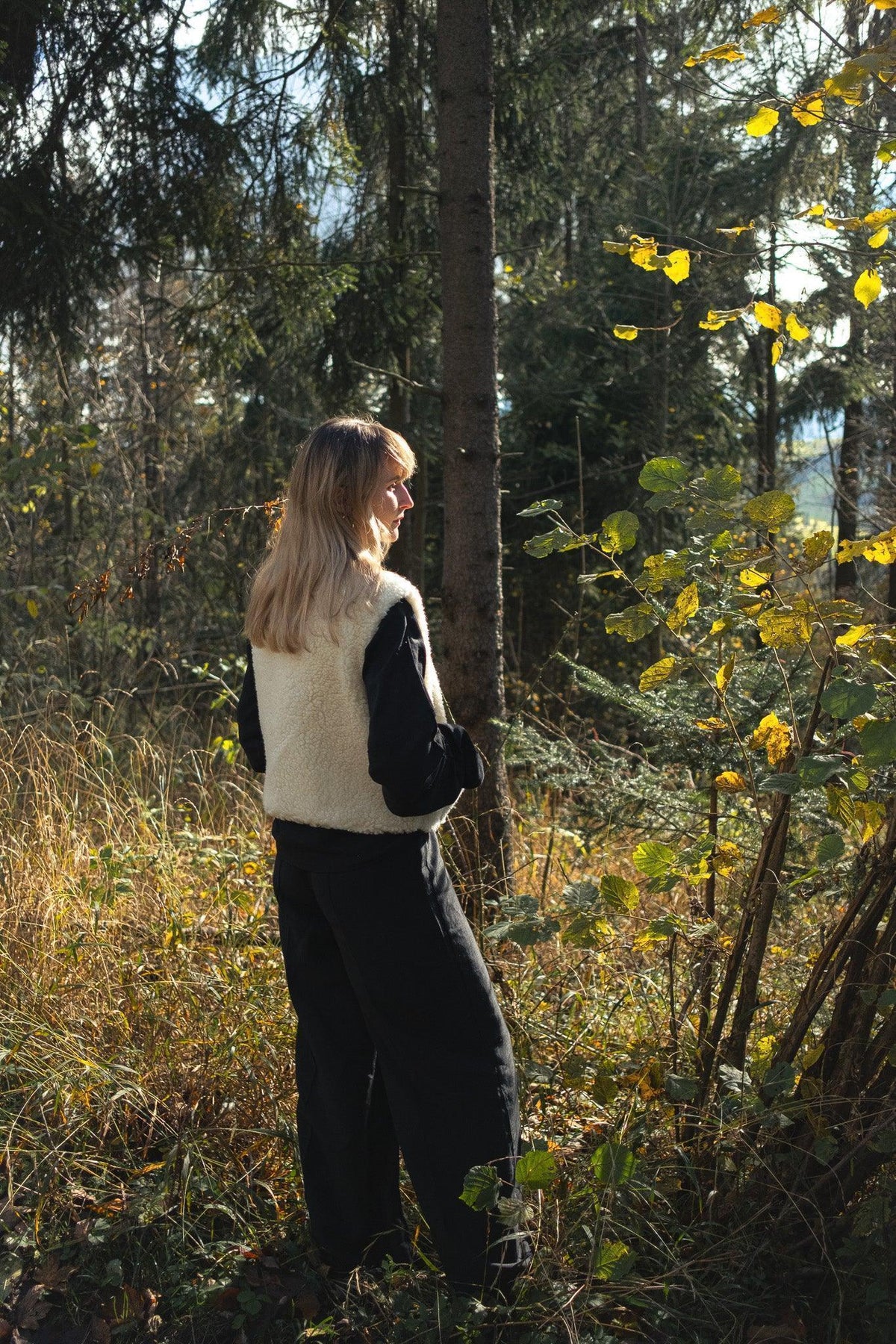 Woolen Woman's Vest - Charcoal