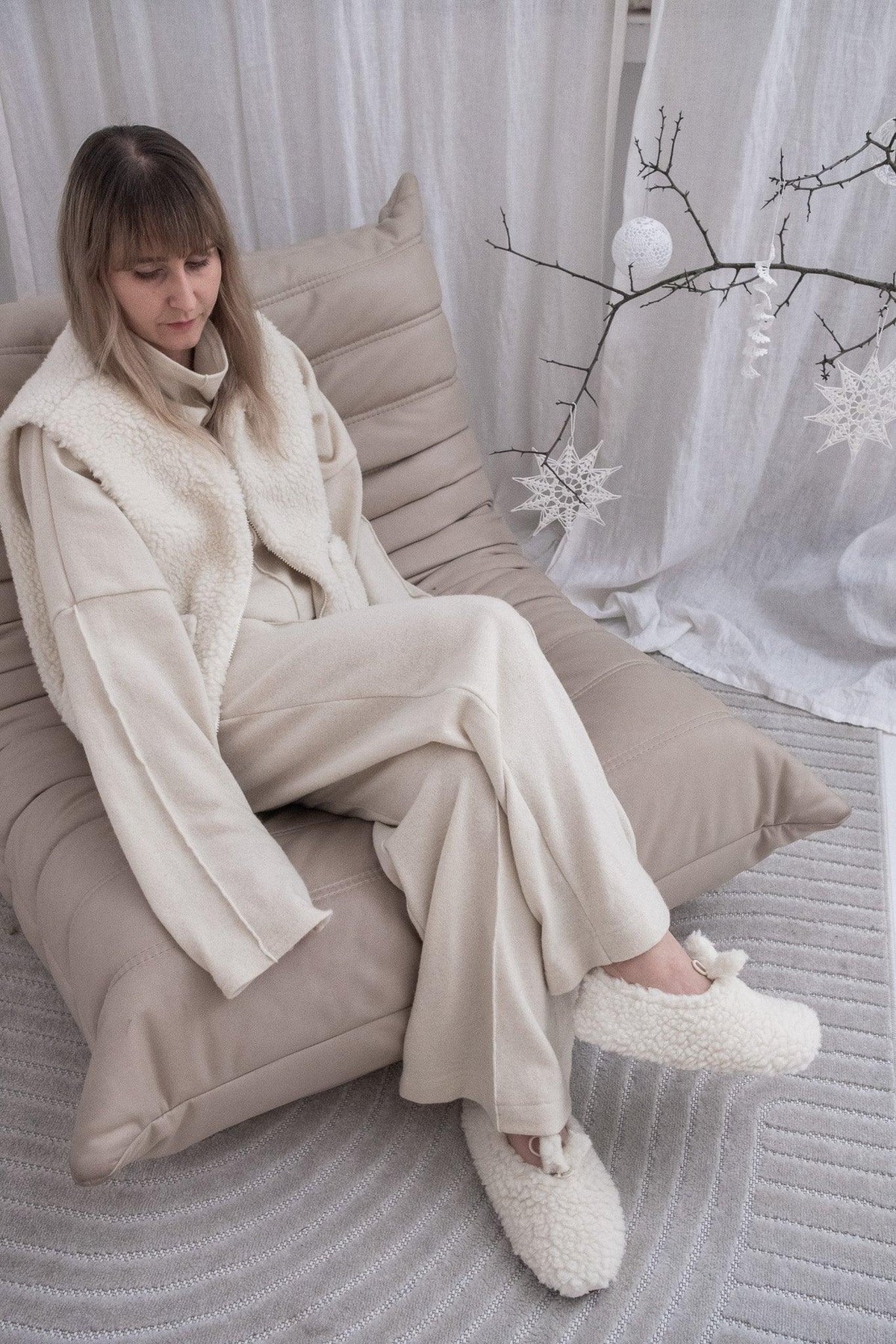 “Mama &amp; Me” Woolen Teddy Slipper Gift Set