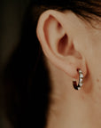 Studded Small Hoop Earrings