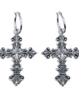 Lament Cross Hoop Earrings