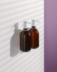 White Double Bottle Holder Wall Mount