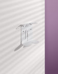 White Double Bottle Holder Wall Mount