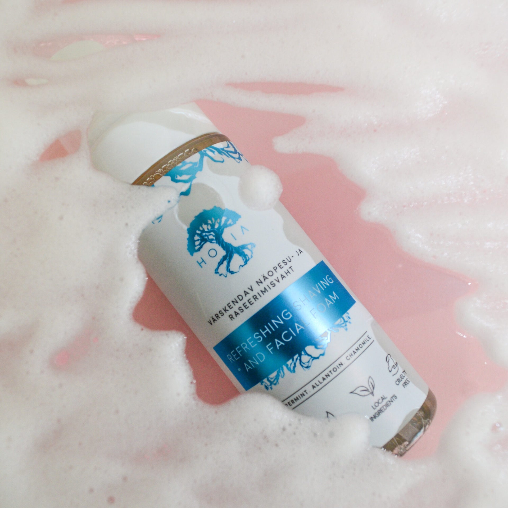 Organic Peppermint Face Wash &amp; Shaving Foam – Soothing &amp; Moisturizing by HOIA at www.brixbailey.com