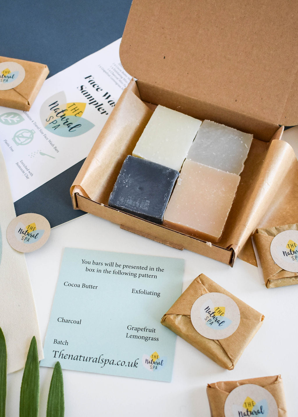 Face Wash Sample Pack | 4 x 15g Natural Facial Cleansing Bars | Vegan, Plastic-Free Skincare | Perfect Travel &amp; Trial Set