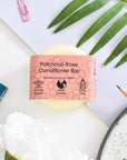 Patchouli Rose Solid Conditioner Bar | Natural Hair Conditioner for Dry, Damaged & Frizzy Hair | Vegan, Plastic-Free Hair Care