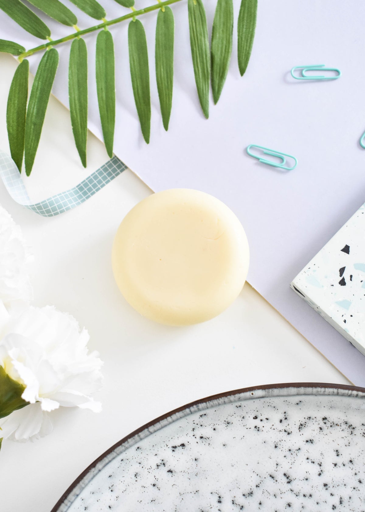 Patchouli Rose Solid Conditioner Bar | Natural Hair Conditioner for Dry, Damaged &amp; Frizzy Hair | Vegan, Plastic-Free Hair Care