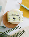 Lemon Solid Conditioner Bar | Natural Hair Conditioner for All Hair Types | Vegan, Plastic-Free Hair Care