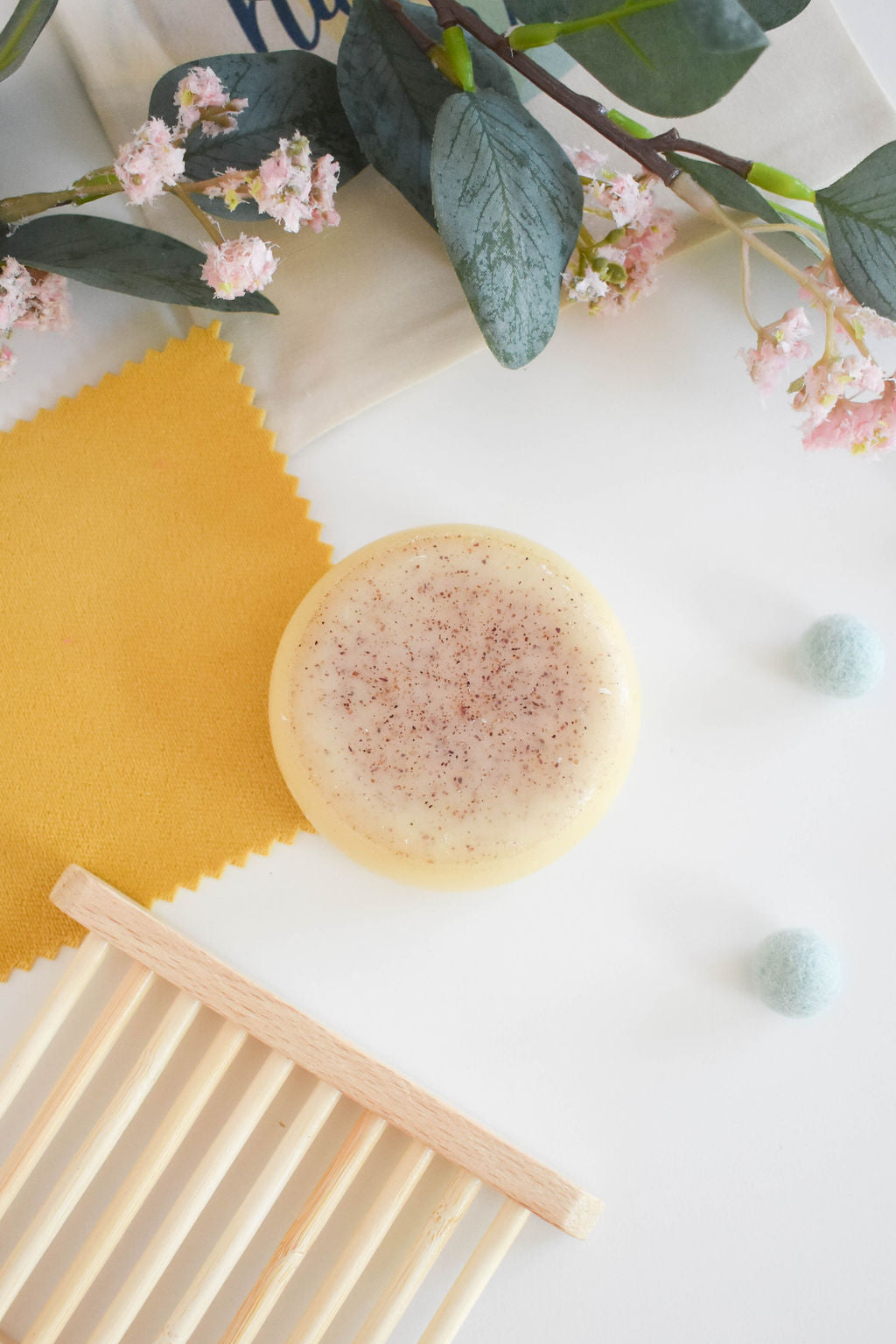 Rose, Grapefruit &amp; Lavender Solid Conditioner Bar | Natural Hair Conditioner for All Hair Types | Vegan, Plastic-Free Hair Care