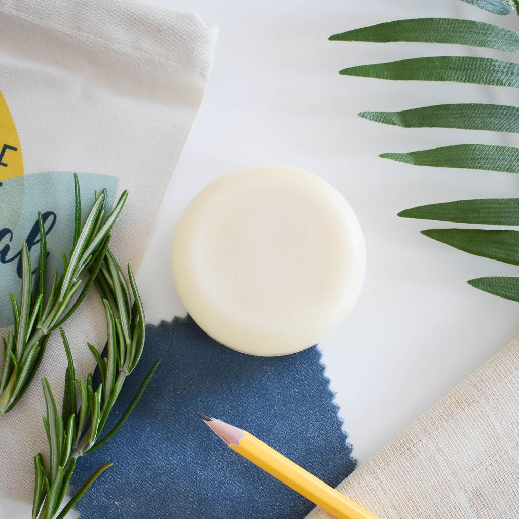 Rosemary &amp; Lime Solid Conditioner Bar | Natural Hair Conditioner for All Hair Types | Vegan, Plastic-Free Hair Care