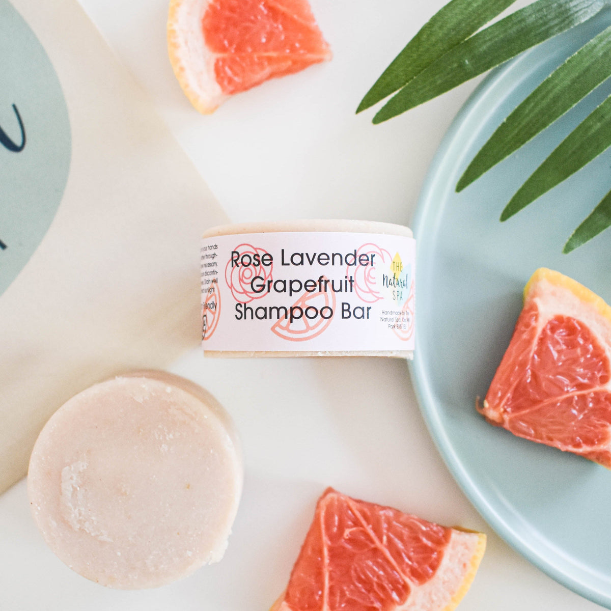 Rose, Lavender &amp; Grapefruit Shampoo Bar | Natural Hair Wash for All Hair Types | Vegan, Plastic-Free Hair Care