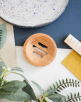 Shampoo / conditioner Bar sized Bamboo Draining Dish