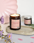 Wildflower Wisp Hand-Poured Coconut Wax Candle | Floral & Natural Aromatherapy | Vegan, Eco-Friendly Candle | 2 Size Options